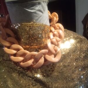 Acrylic Curb Chain Necklace